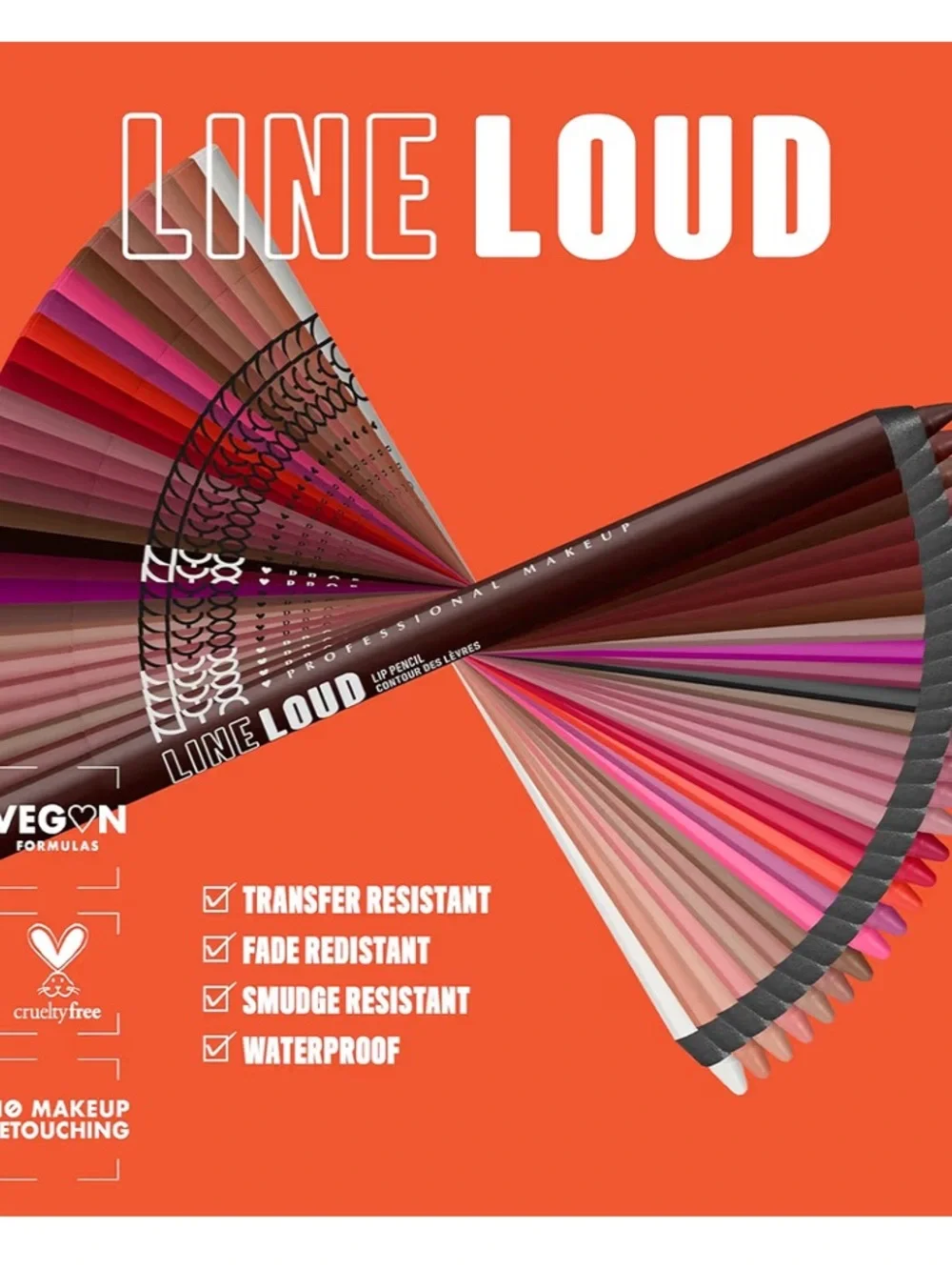 NYX Professional Makeup Line Loud Longwear Lip Liner- 34 Make A Statement NIP